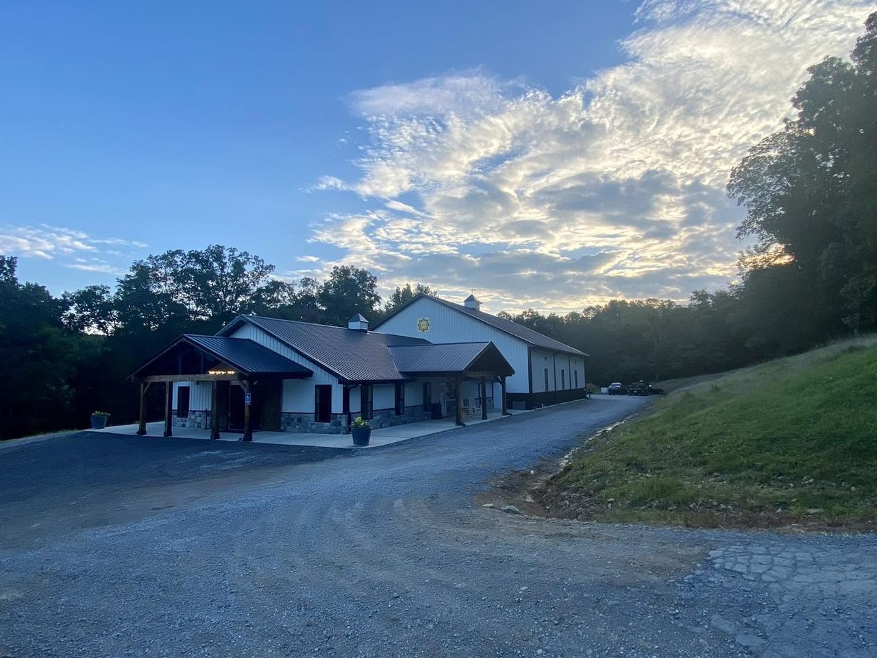 The Cross Driven Construction shop in Hendersonville at the end of the day